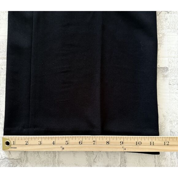Express Womens Black High Rise Wide Leg Belted Trousers Career Pants Sz 8R - Picture 13 of 13